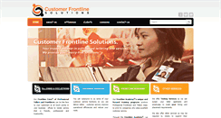 Desktop Screenshot of customerfrontlinesolutions.com